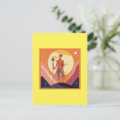 De Fool Tarot kaart (Staand voorkant)