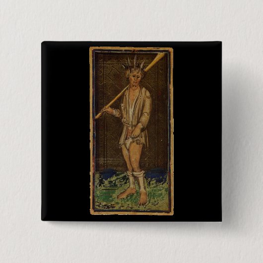 De Fool Tarot-kaart Vierkante Button 5,1 Cm (Voorkant)