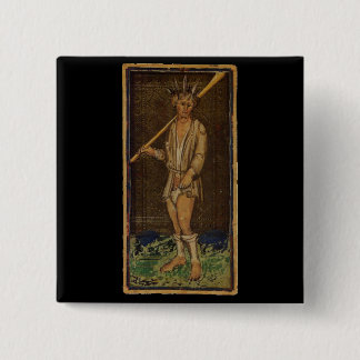 De Fool Tarot-kaart Vierkante Button 5,1 Cm