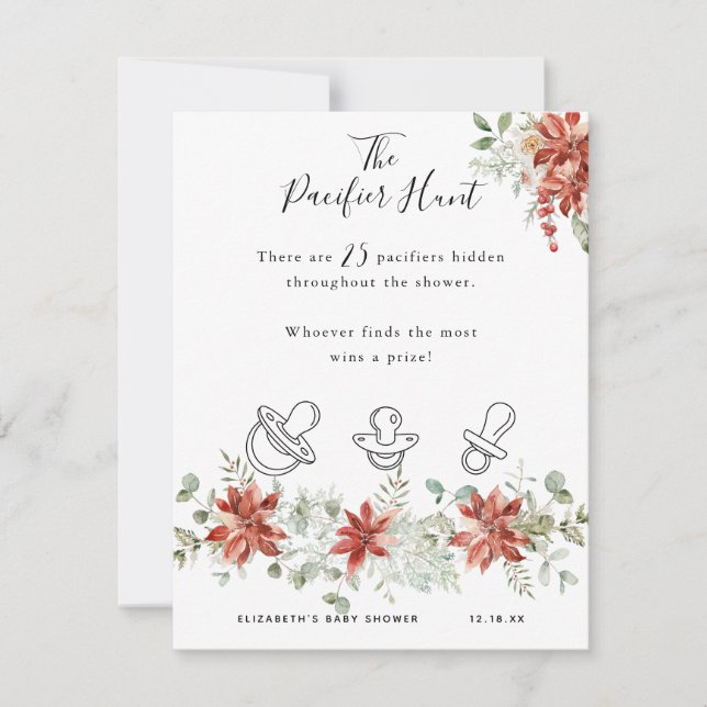 De Fopspeen Jacht | Baby Shower Spel (Voorkant)