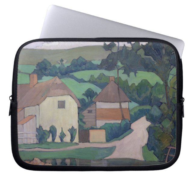 De Ford (olie op canvas) Laptop Sleeve (Voorkant)