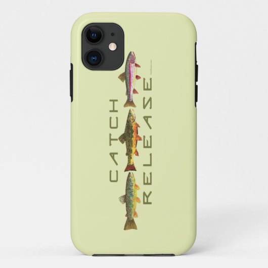 De forel Vist Vangst & Versie Case-Mate iPhone Case (Achterkant)