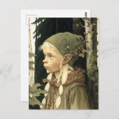 De Forest Elf Vintage Briefkaart (Voorkant / Achterkant)