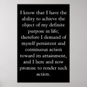 De formule: denk na en vergroot rijk poster (Voorkant)