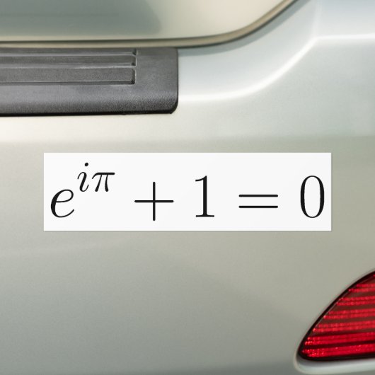 De formule Euler Bumpersticker (Op auto)