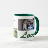 De foto en de tekstmok van de douane, de Persoonli Mok (Voorkant rechts)