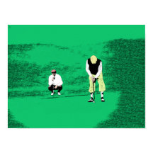 De foto is de originele Golfkunst