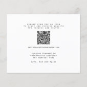 De foto QR CODE van de begroting moderne bruiloft (Achterkant)