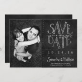 De Foto van Chalkboard sparen de Datum Save The Date (Voorkant / Achterkant)