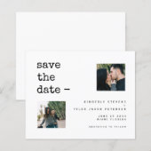 De foto van de begroting eenvoudige moderne bruilo (Voorkant / Achterkant)