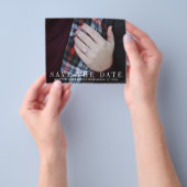 De Foto van de begroting sparen de Datum Flyer (Hand)