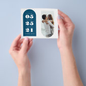 De Foto van de begroting sparen de Datumbrochure Flyer (Hand)