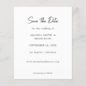 De Foto van de begroting - Verticaal sparen Datum  Flyer (Achterkant)