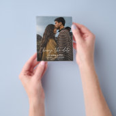 De Foto van de begroting Verticale Verandering de  Flyer (Hand)