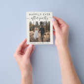 De Foto van de bruiloft is gelukkig ooit na de beg Flyer (Hand)