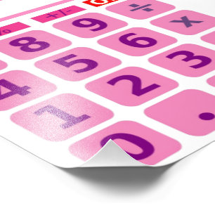 De Foto van de calculator Afdruk