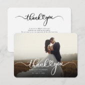 De Foto van de Dag van de Weddenschap van het manu Bedankkaart (Voorkant / Achterkant)