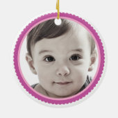 De Foto van de Datum van de Naam van de Douane van Keramisch Ornament (Achterkant)