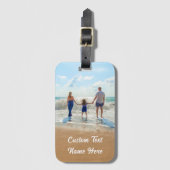 De Foto van de douane Uw Foto's en Naam van de Tek Bagagelabel (Voorkant (verticaal))