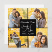 DE FOTO VAN DE KLLAGE BEWAREN DE DATUURAANKONDIGIN SAVE THE DATE (Voorkant / Achterkant)