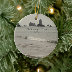 De foto van de Olympische kust van Seascape Keramisch Ornament