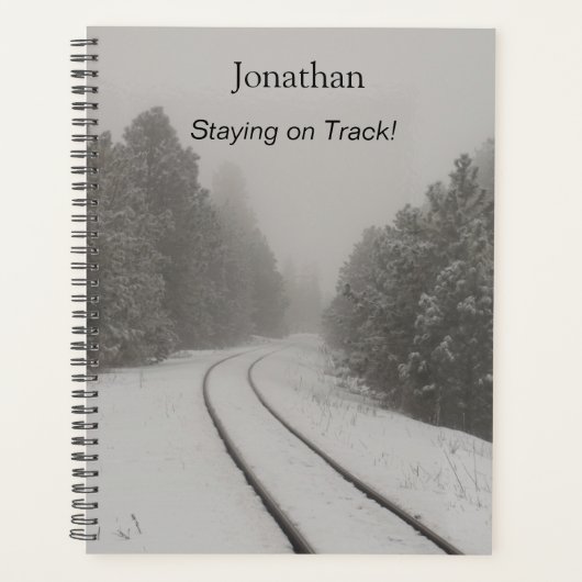 De foto van de persoonlijke treinnummers volgen op planner (Voorkant)