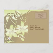 De Foto van de Vloer van de trumpet sparen het Bri Aankondigingskaart (Achterkant)