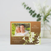 De Foto van de Vloer van de trumpet sparen het Bri Aankondigingskaart (Staand voorkant)