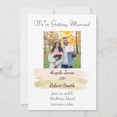 De Foto van de waterverf sparen de Datum Kaart (Voorkant)