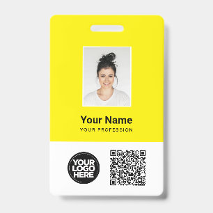 De Foto van de werknemer van de douane, Qr en de C Badge