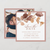 De foto van Elegant Fall slaat de Kaart Datum op (Voorkant / Achterkant)