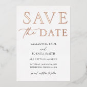 De Foto van Elegant sparen de Uitnodiging van de F (Voorkant)