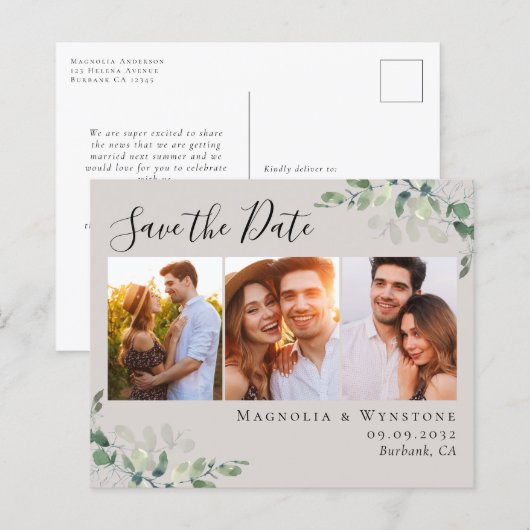 De Foto van Eucalyptus van de begroting sparen het (Voorkant / Achterkant)