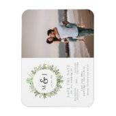 De foto van het grote Monogram Weddenschap laat sp Magneet (Verticaal)