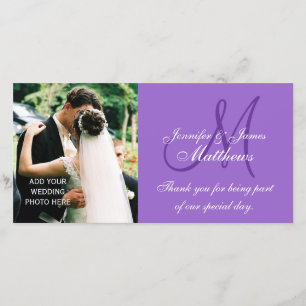 De Foto van het huwelijk dankt u Kaarten met