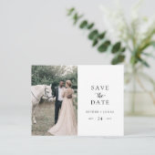 De  Foto van het Manuscript sparen de Datum Uitnodiging Briefkaart (Staand voorkant)