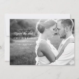 De Foto van het Manuscript van Elegant sparen de D Save The Date