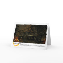 De foto van het Spookhuis van Halloween