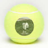 De foto van uw dichter is aangepast aan tekst tennisballen (Achterkant)