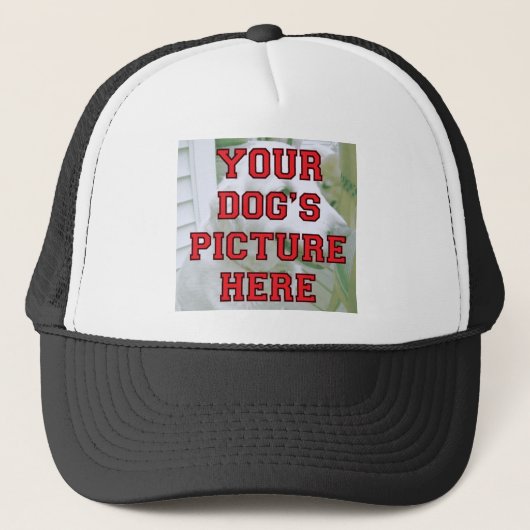 De foto van uw hond Gepersonaliseerd Trucker Pet (Voorkant)