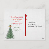 De fotolijst van Kerstmis op karton Feestdagenkaart (Achterkant)