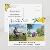 De Foto's van de Douane van Lemons sparen de Datum Aankondigingskaart (Voorkant / Achterkant)