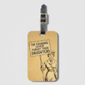 De Founding Fathers suffragette protestkunst Bagagelabel (Voorkant (verticaal))