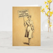 De Founding Fathers suffragette protestkunst Kaart (Gele Bloem)