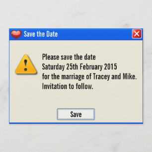 De foutenmelding van de geek sparen de Uitnodiging