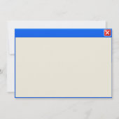 De foutenmelding van de geek sparen de Uitnodiging (Achterkant)