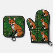 De Fox en de Shamrocks Ovenwant & Pannenlap Set (Voorkant)