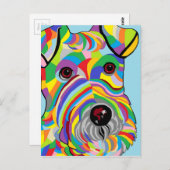 De Fox-terrier van de draad Briefkaart (Voorkant / Achterkant)