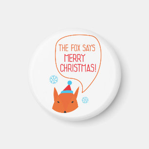 De Fox zegt Marry Xmas! Magneet