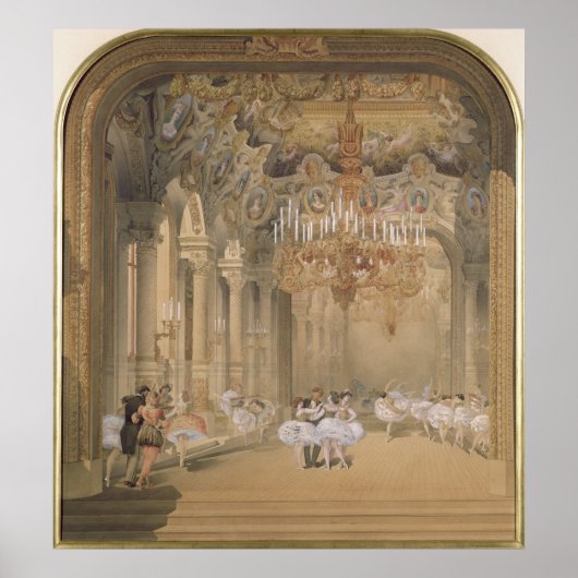 De Foyer van de Opera tijdens het interval Poster (Voorkant)